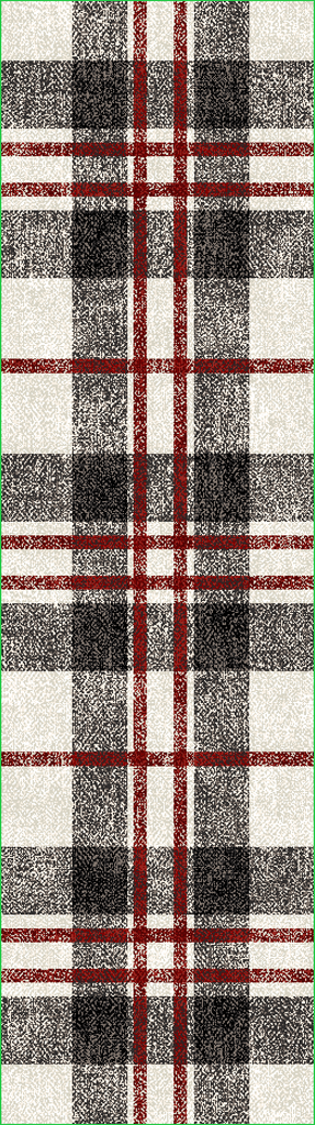 Stately Plaid- Black and Red Light